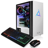 CLX SET Gaming Desktop - Liquid Cooled Intel Core i7 12700KF 3.6GHz 12-Core Processor, 32GB DDR4 Memory, GeForce RTX 3070 8GB GDDR6 Graphics, 500GB M.2 NVMe SSD, 4TB HDD, WiFi, White CLX Edition Sakara ATX Mid-Tower 6 RGB Fans, Windows 11 Home 64-bit