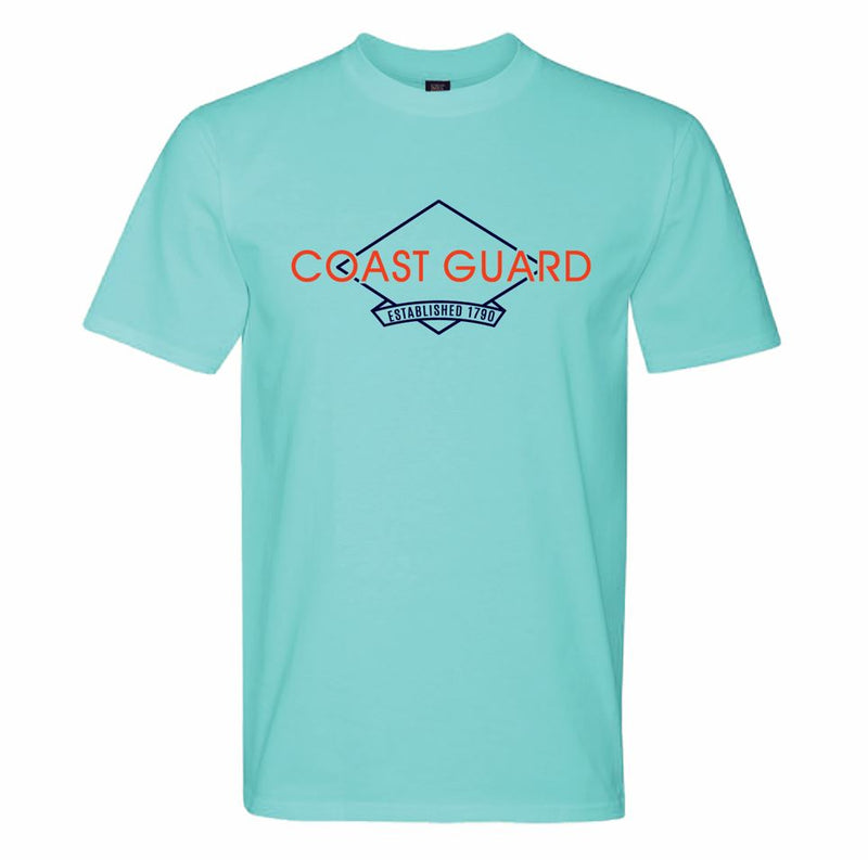 Coast Guard Mens Diamond Short Sleeve T-Shirt