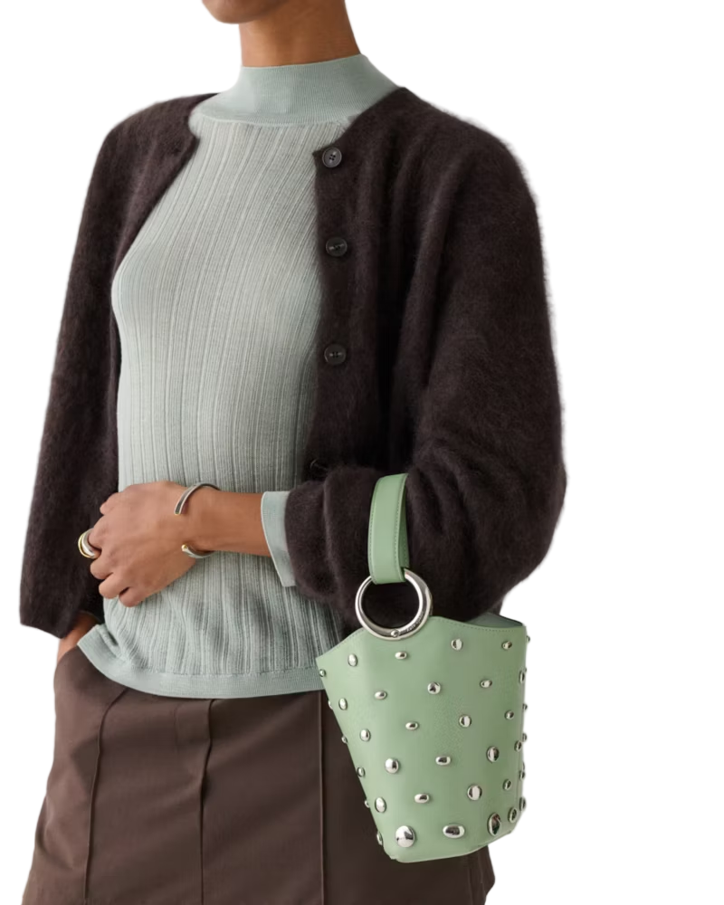Kate Spade Halo Studded Mini Bucket Handbag