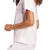 adidas Womens Essentials 3 Stripes Cotton Short Sleeve T-Shirt