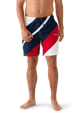 Nautica Diagonal Stripe Swim Trunk