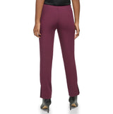 Calvin Klein Womens Flat Front Straight Leg Trouser Pants