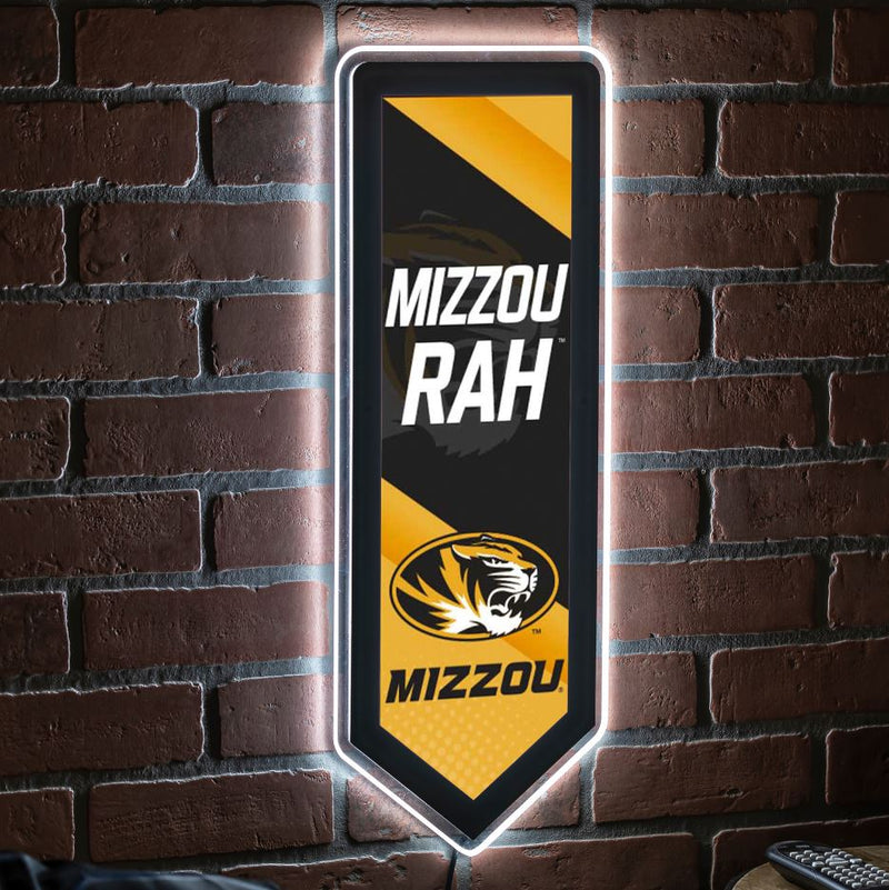 Evergreen University of Missouri Pennant 9" x 23" LED Lighted Sign