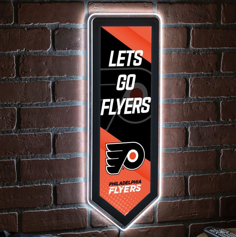 Evergreen Philadelphia Flyers Pennant 9" x 23" LED Lighted Sign
