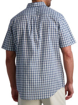 Chaps Mens Easy Care Poplin Short Sleeve Button Down Shirt