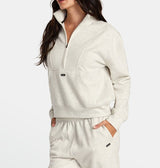 RVCA Womens Sunday 1/2 Zip Pullover Sweatshirt
