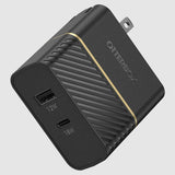 OtterBox - Fast Charge PD USB C and USB A Dual Port Wall Charger 30W