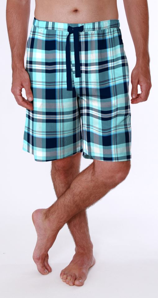 IZOD Mens Plaid Pajama Shorts