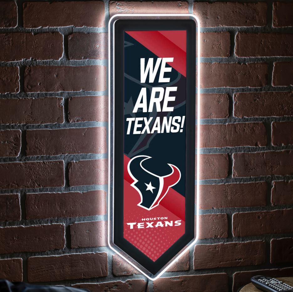 Evergreen Houston Texans Pennant 9" x 23" LED Lighted Sign