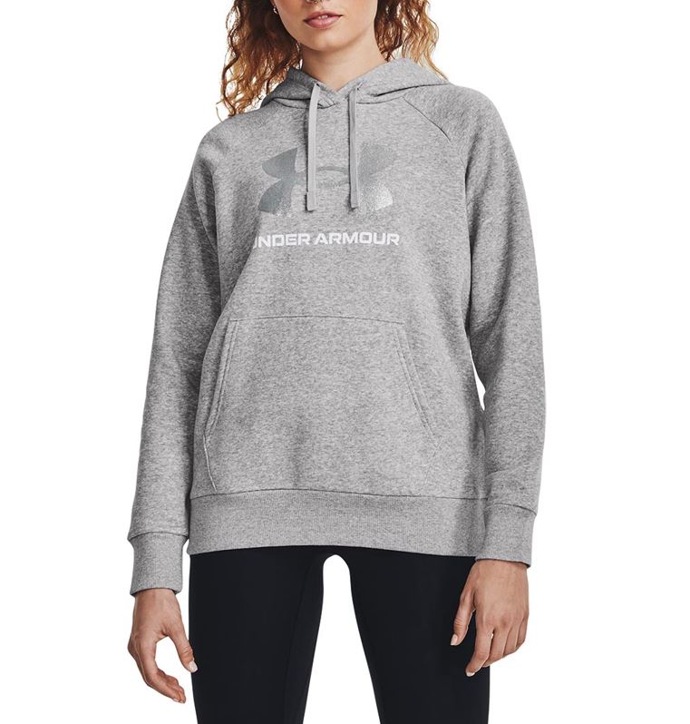 Under Armour Womens Rival Fleece Glitter Pullover Hoodie