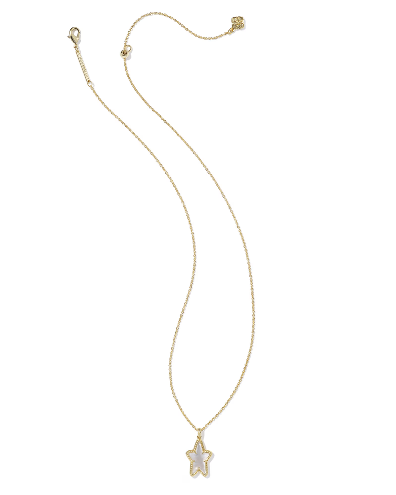 Kendra Scott Ada White Star Short Pendant Necklace