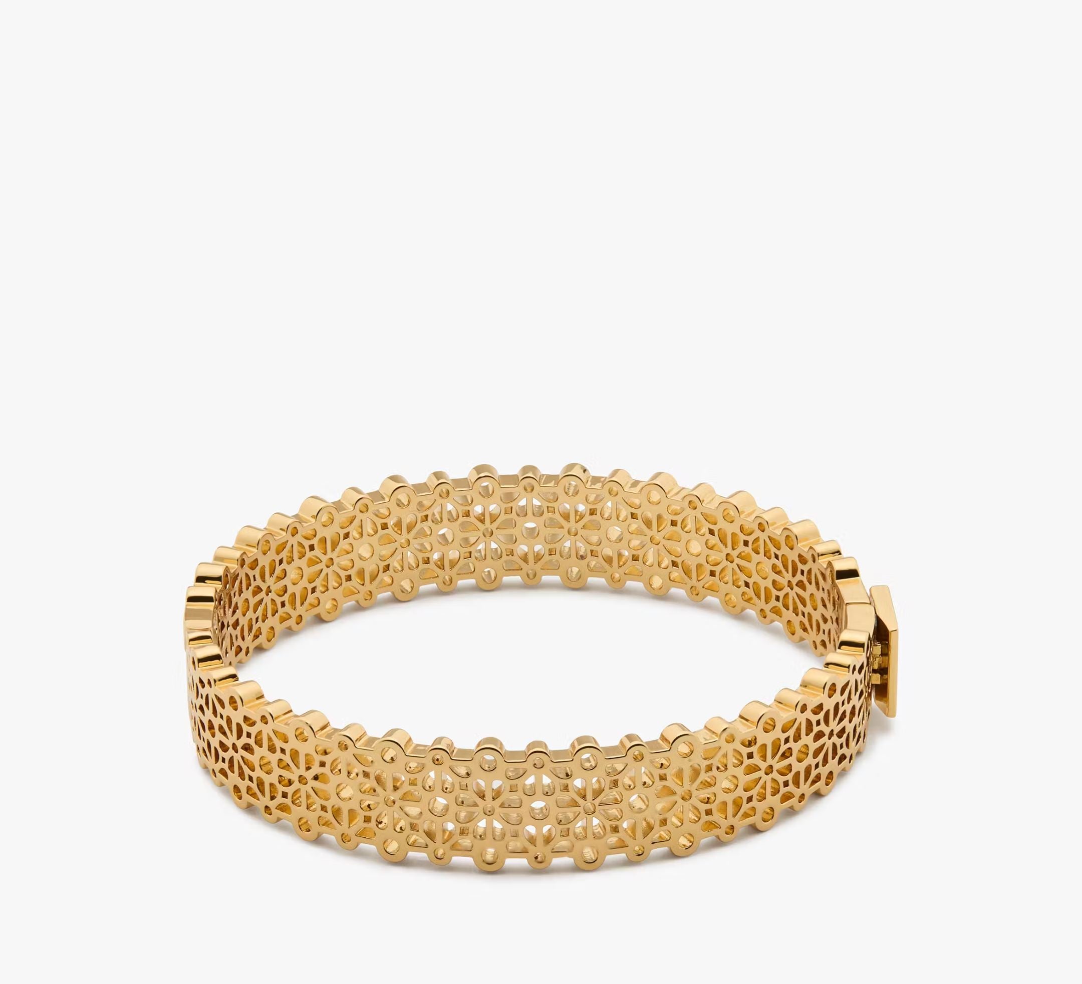 Kate Spade Spade Flower Lace Thin Bangle - Gold