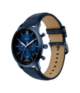 Fossil Neutra Chronograph Navy Leather Watch