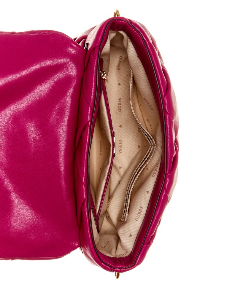 ショルダーバッグ・ポシェット Guess MAUVE Mini Round Flap Shoulder Bag HP1A3A87 MAUVE Mini Conv Flap Shoulder Bag ショルダーバッグ | GUESS