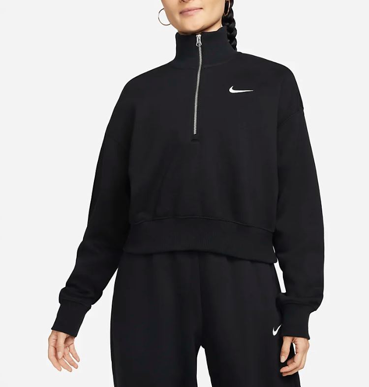 Nike Womens Phoenix Fleece 1/4 Zip Sweatshirt