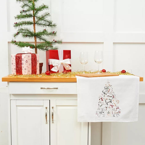 C&F Home Puppy Christmas Kitchen Towel