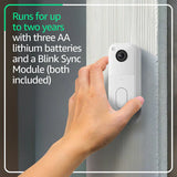 Blink Video Doorbell System Gen 2 White - Head-to-toe HD view
