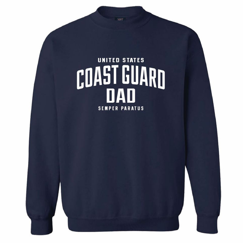 Coast Guard Mens Dad Pullover Crewneck Sweatshirt