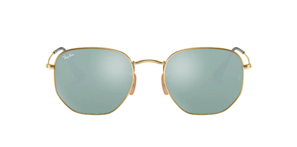 Ray-Ban Hexagonal Flat Lenses Non-Polarized Sunglasses - Arista/Gray Flash