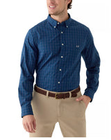 Vineyard Vines Mens Stretch Poplin Tattersall Long Sleeve Button Down Shirt