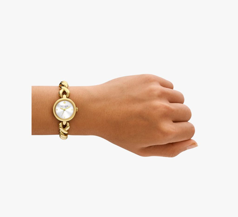 Kate Spade Monroe Braid Twist Gold-Tone Watch