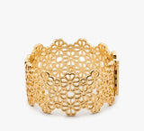 Kate Spade Spade Flower Lace Statement Bangle - Gold
