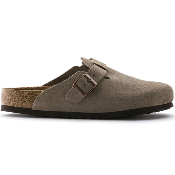 Birkenstock Boston Soft Footbed Suede Leather Clogs - Narrow