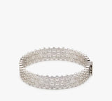 Kate Spade Spade Flower Lace Thin Bangle - Silver