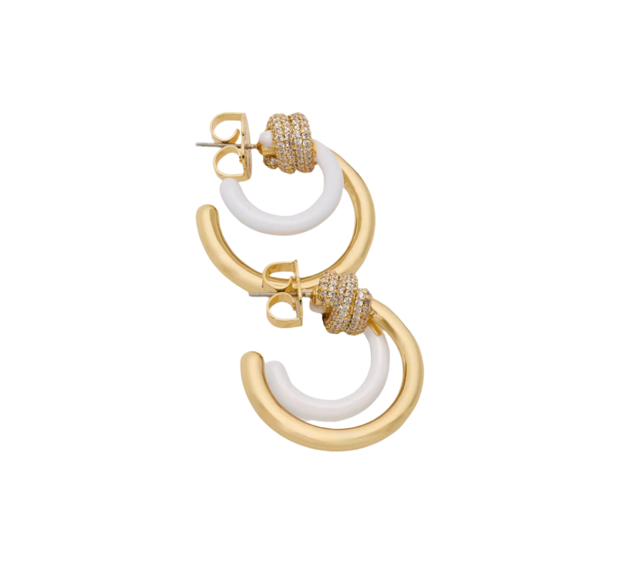 Kate Spade Ropes & Knots Layered Hoop Earrings