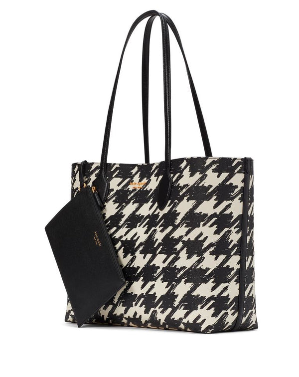 Kate Spade Bleecker Houndstooth Tote Handbag