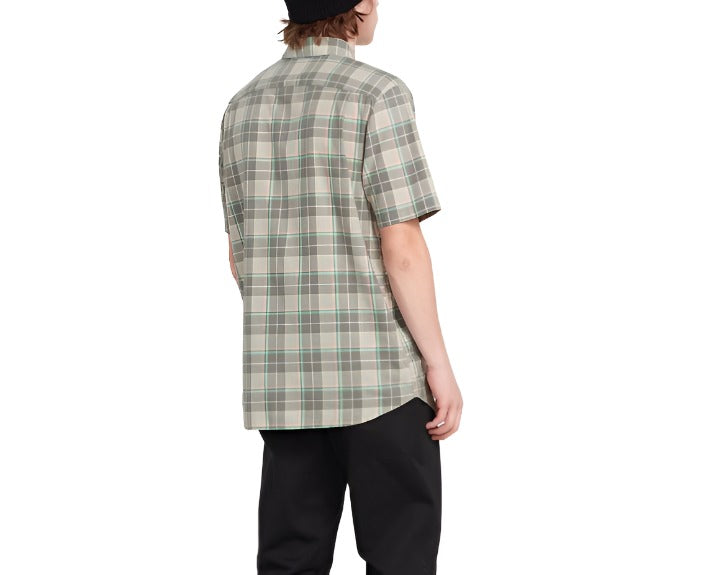 Volcom Mens Benson Short Sleeve Button Down Shirt