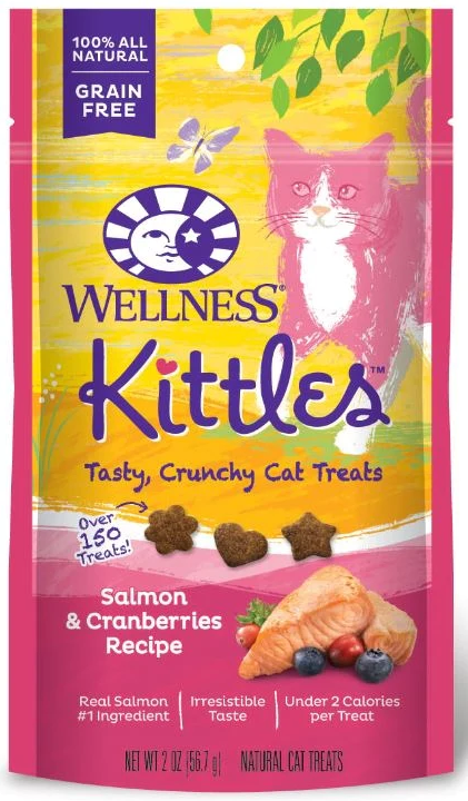 Wellness Kittles Salmon and Cranberry Recipe Cat Treats - 2 oz.