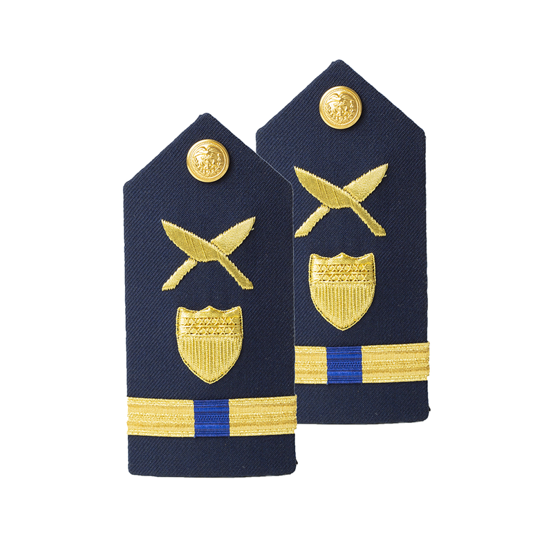 Vanguard CG Hard Shoulder Board Female WO-4 Personnel Administration
