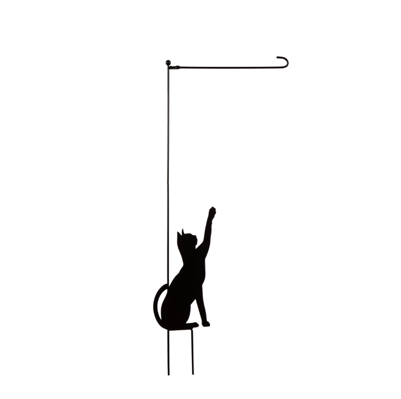 Evergreen Cat Garden Flag Stand