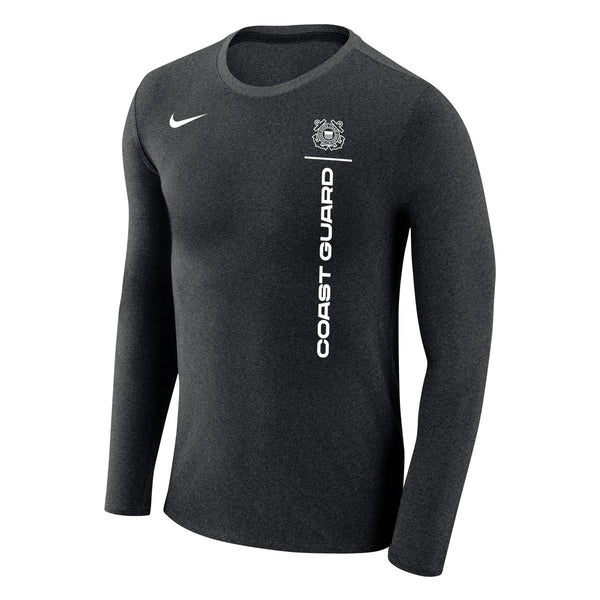 Coast Guard Nike Mens Marled Long Sleeve T-Shirt