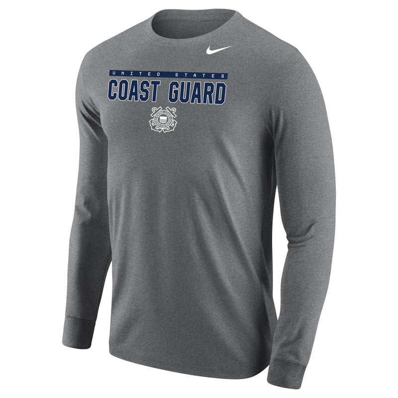 Coast Guard Nike Mens Core Cotton Long Sleeve T-Shirt