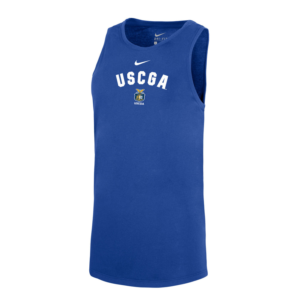 Coast Guard Academy Nike Womens Short Sleeve Tomboy Tank Dri