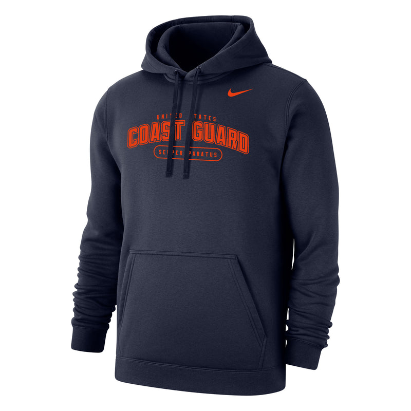 Coast Guard Nike Mens Club Fleece Hoodie Sweatshirt