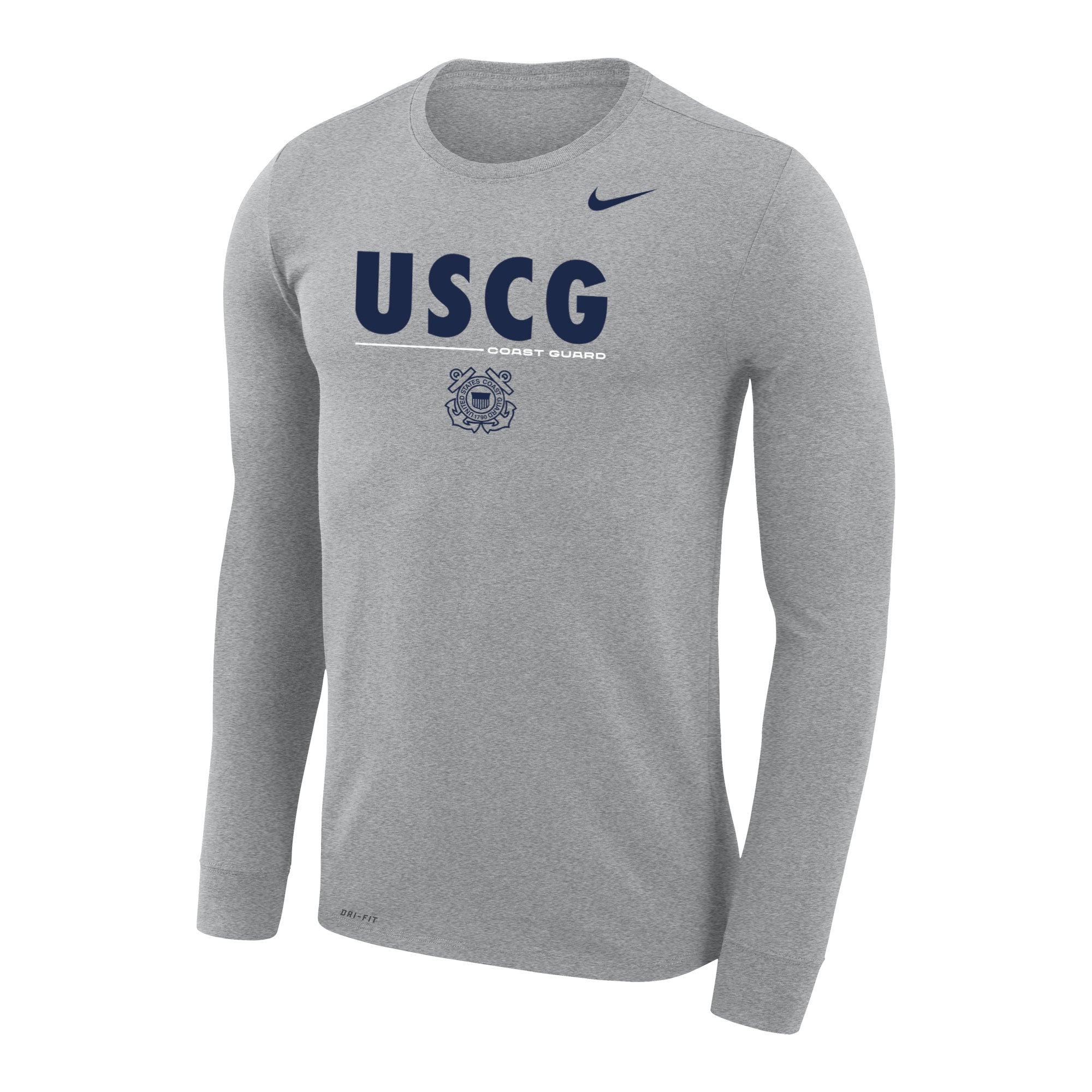 Coast Guard Nike Mens Dri-Fit Legend Long Sleeve T-Shirt