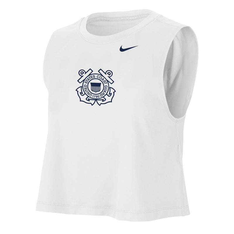 Coast Guard Womens Nike Pro Cropped Tank