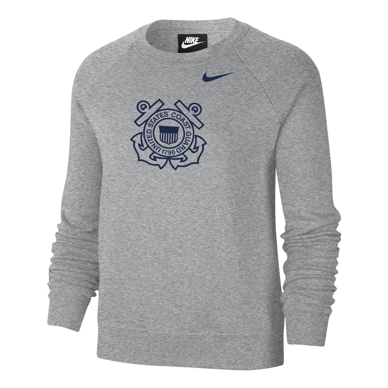 Coast Guard Nike Womens Varsity Fleece Crew