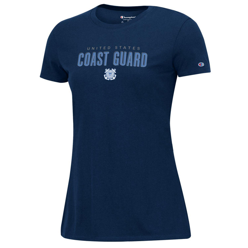 Coast Guard Champion Womens Stadium Short Sleeve Top