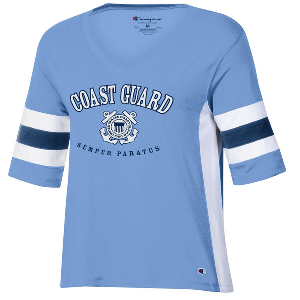 Coast Guard Champion Womens Stadium Womens Short Sleeve Top