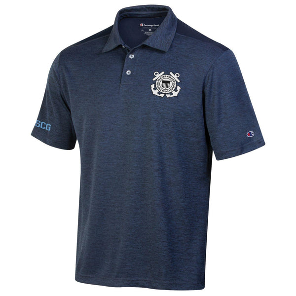 Coast Guard Champions Mens Stadium Short Sleeve Polo