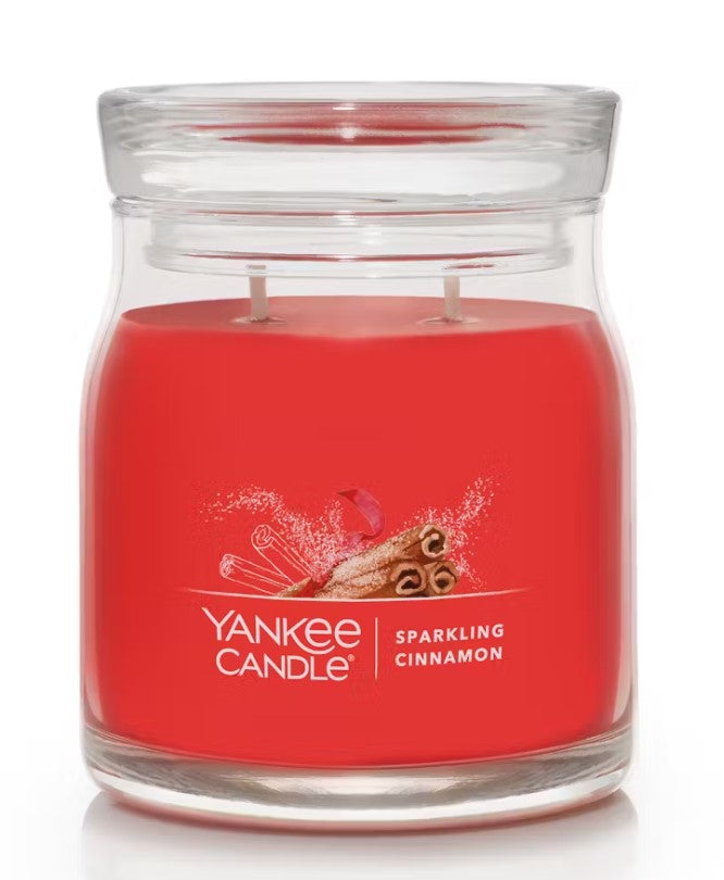 Yankee Candle Signature Medium Jar Candle - Sparkling Cinnamon