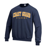 Coast Guard Academy Champion Mens Powerblend Fleece Crew Sweatshirt