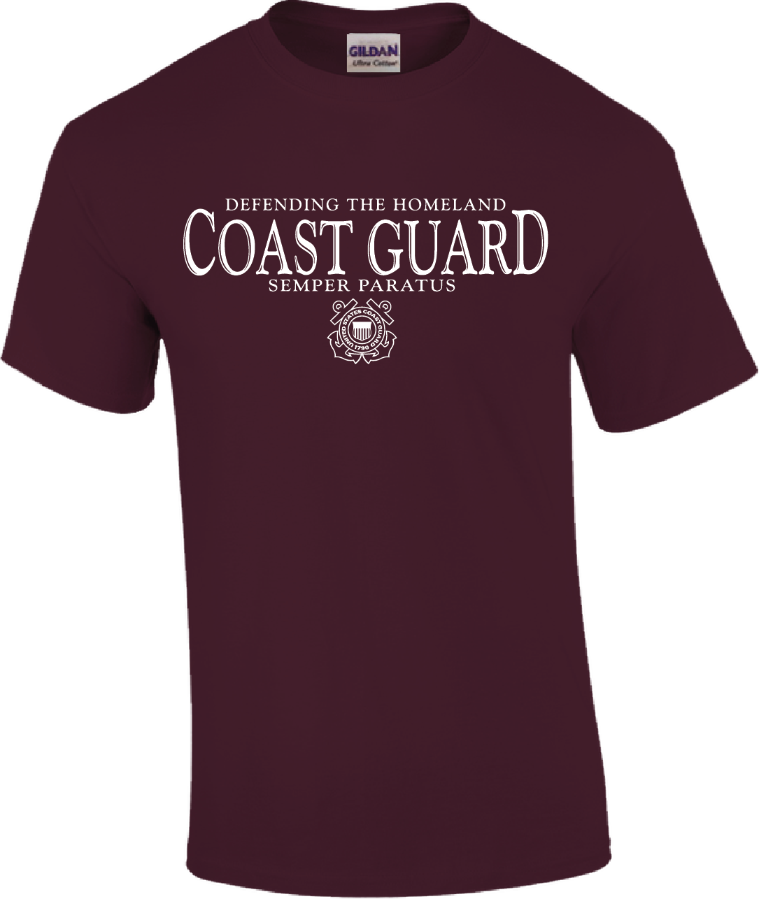 Coast Guard Mens Defending Homeland Short Sleeve T-Shirt