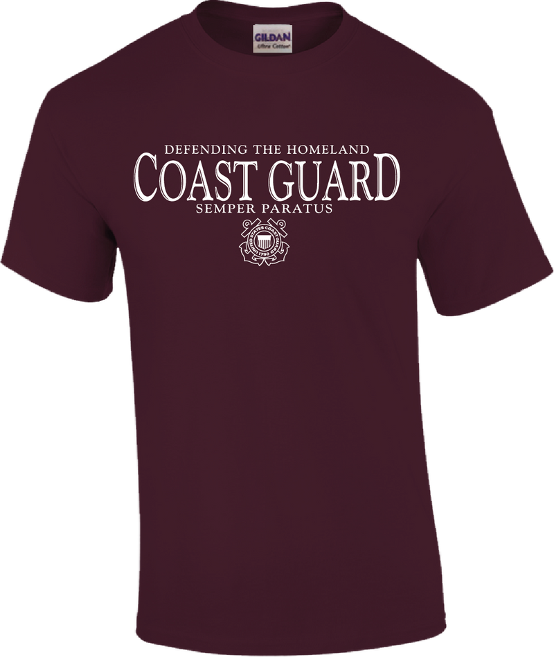 Coast Guard Mens Defending Homeland Short Sleeve T-Shirt