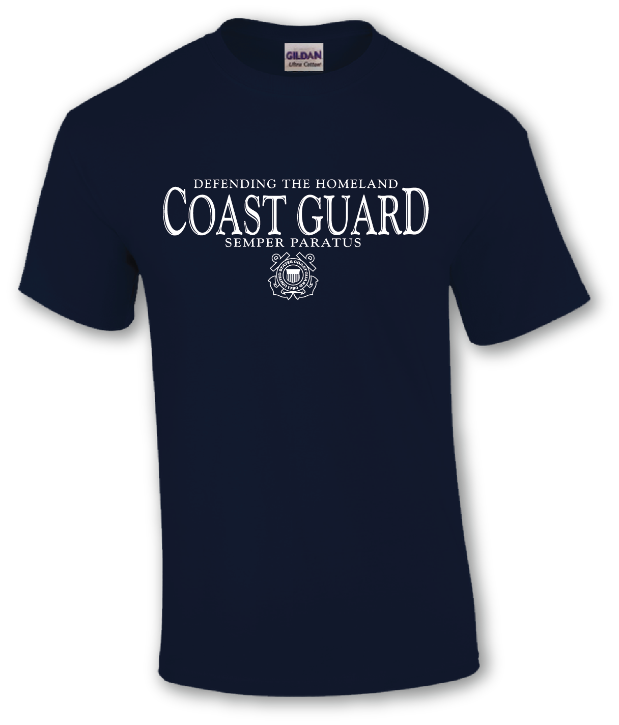 Coast Guard Mens Defending Homeland Short Sleeve T-Shirt