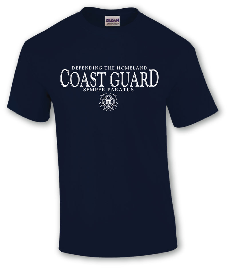 Coast Guard Mens Defending Homeland Short Sleeve T-Shirt